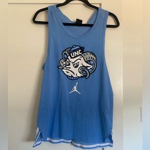 UNC Jordan Brand basketball style oversized tank